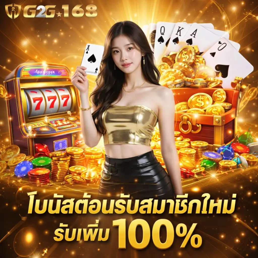 โบนัสต้อนรับสมาชิกใหม่ รับเพิ่ม 100%